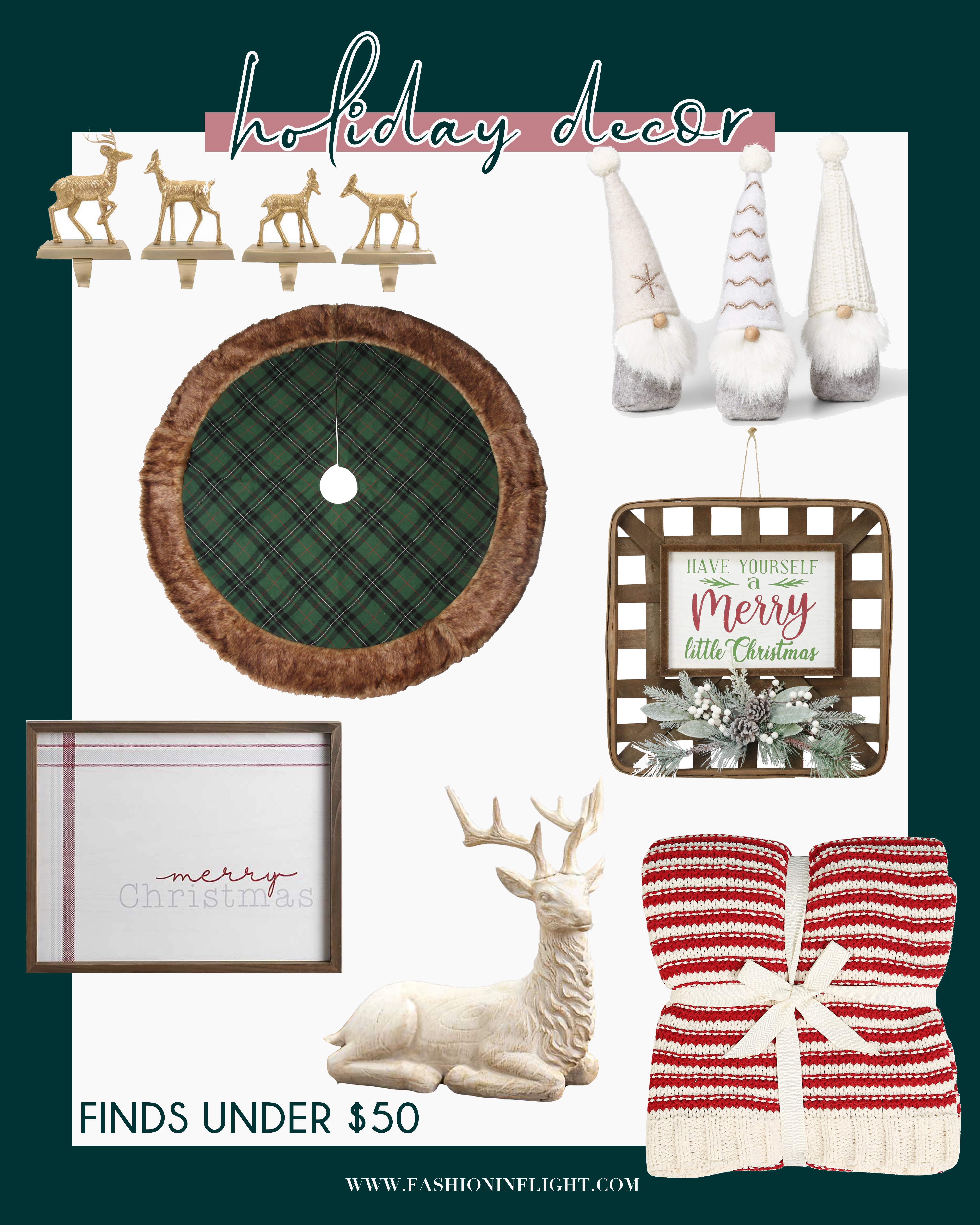 HOLIDAY DECOR ON A BUDGET - FASHION IN FLIGHT